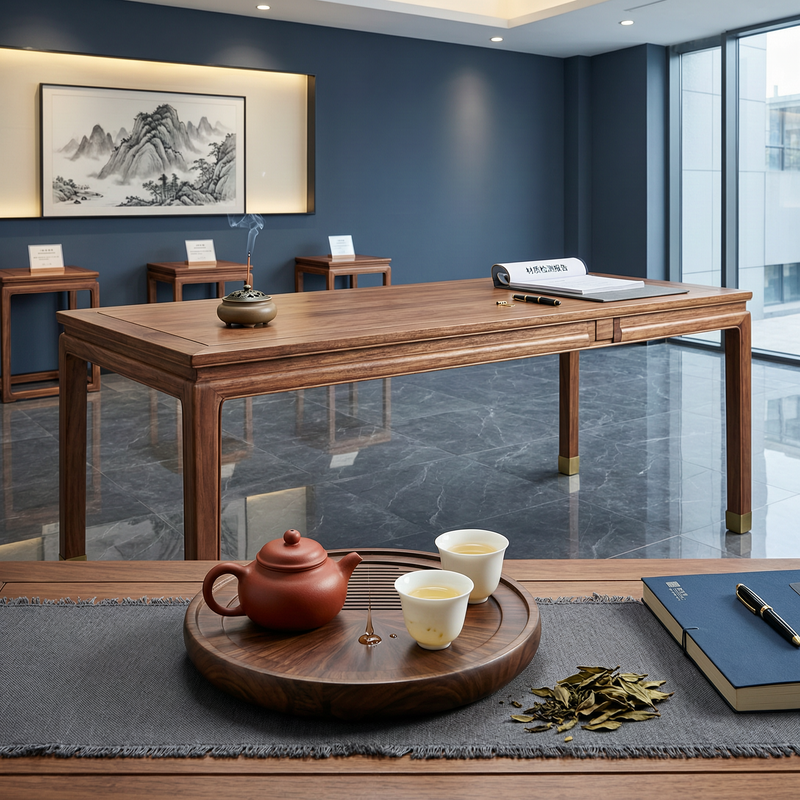2026南阳实木茶桌怎么选？南阳隆翔居茶台（博览中心店）